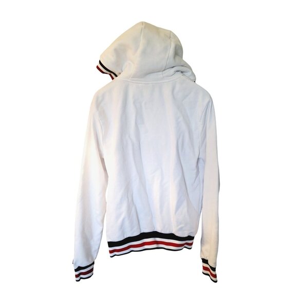 ELLESSE Women's Retro Stripe Zip Hoodie - Size Large - Picture 4 of 5